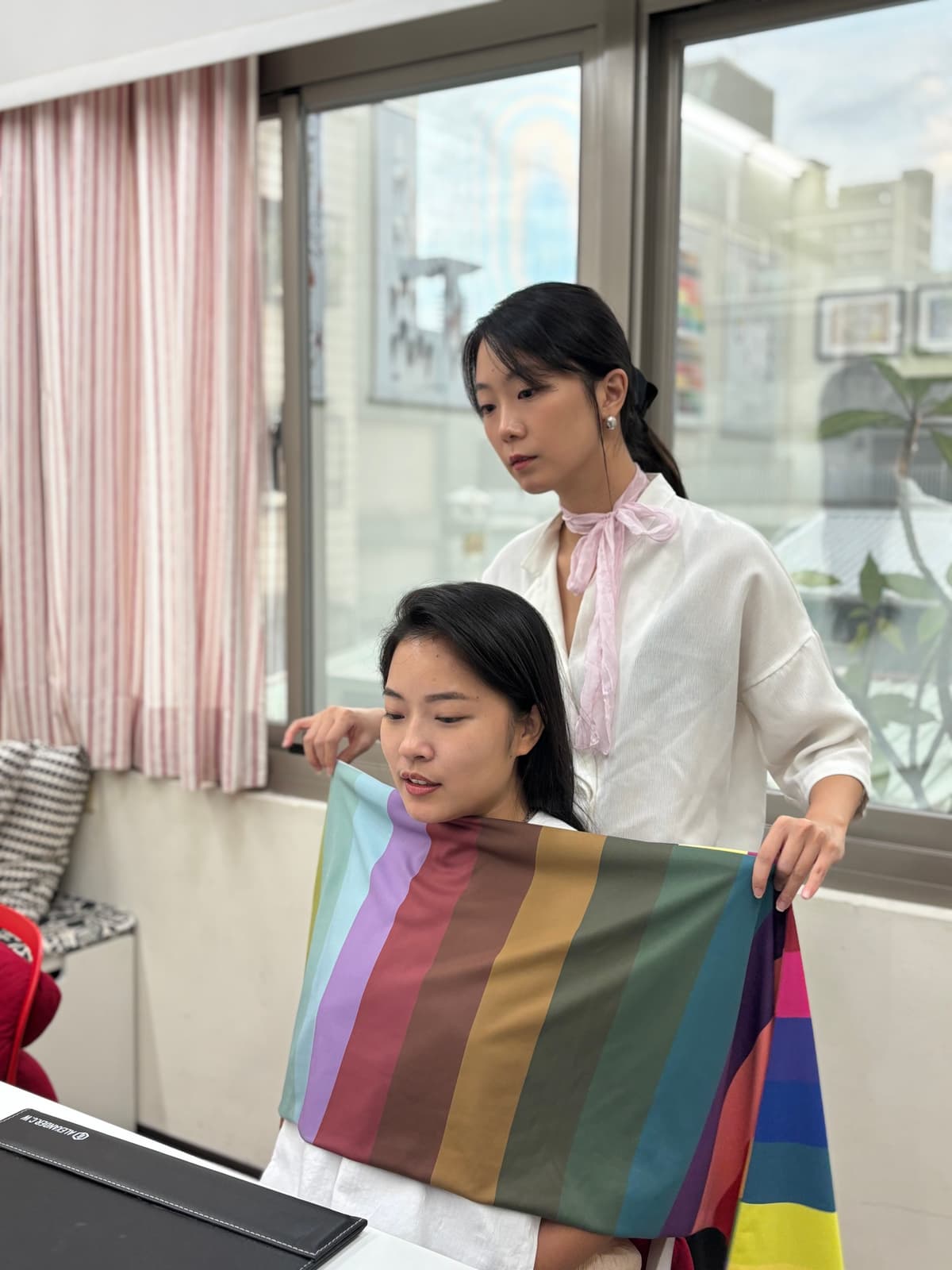 Palette matching session photo